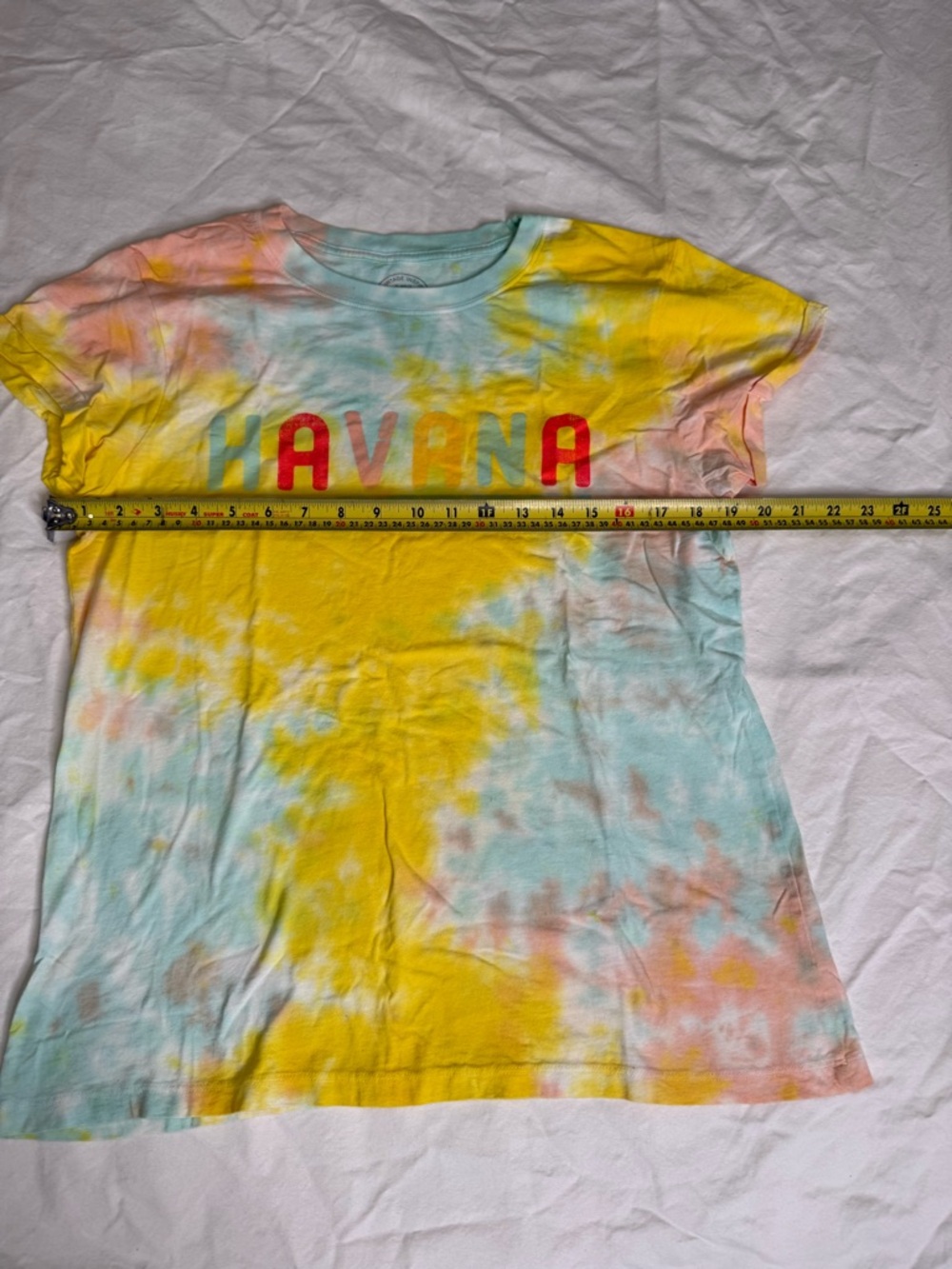 Project Karma Havana Tie Dye Tee L Retro Y2K Pastel Graphic Shirt - Picture 7 of 8